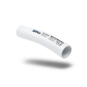 كوع UPVC طويل نصف قطر زاوية 11.25° قطر خارجي 25 مم أبيض | سابكو