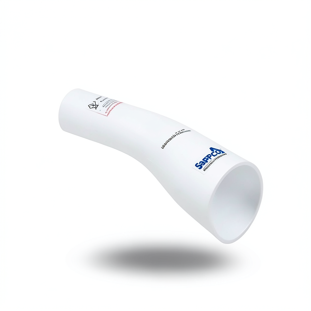 UPVC Elbow Long Radius 11.25° Outside Diameter 40 mm White Color | SAPPCO