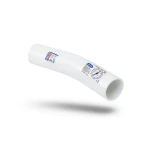 UPVC Elbow Long Radius 11.25° Outside Diameter 75 mm White Color | SAPPCO