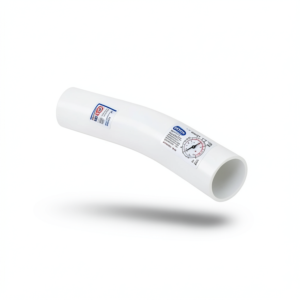 UPVC Elbow Long Radius 11.25° Outside Diameter 75 mm White Color | SAPPCO