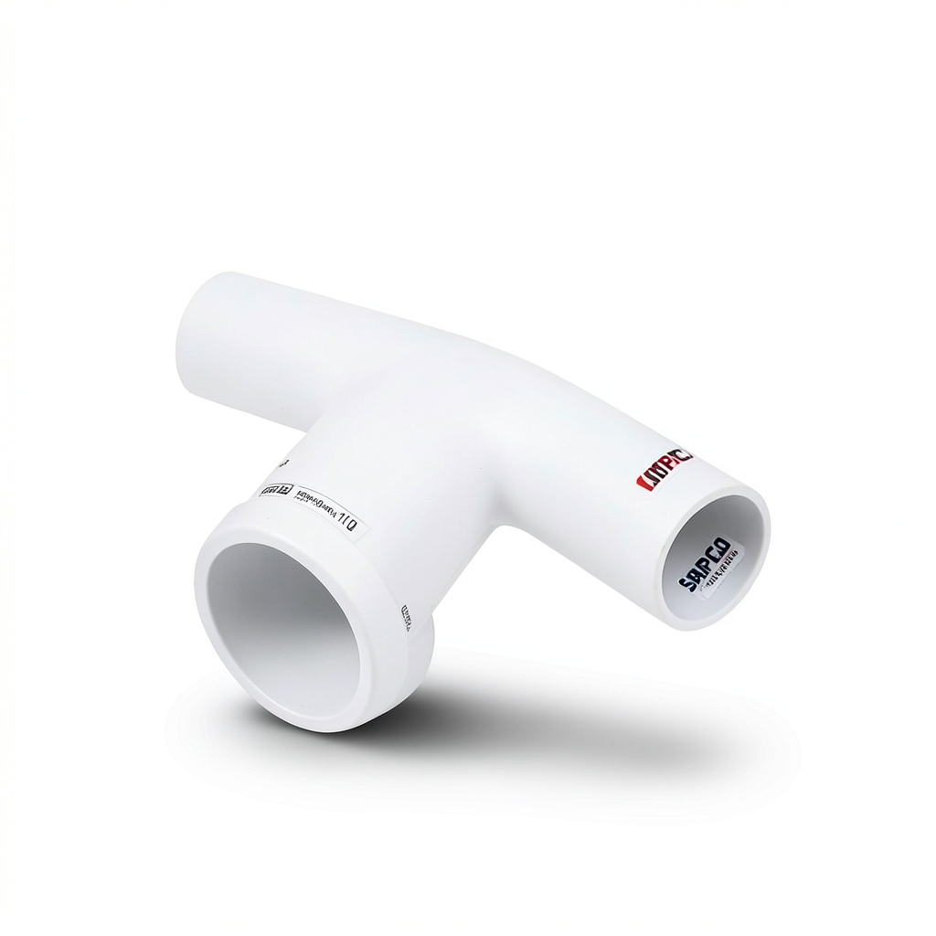 كوع UPVC طويل نصف قطر زاوية 11.25° قطر خارجي 90 مم لون أبيض | سابكو