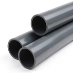 انابيب بلاستيك UPVC ضغط 9 بار مقاس 4 إنش سماكة 5.2 ملم لون رمادي غامق