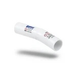 كوع UPVC طويل نصف قطر 110 مم قطر خارجي لون أبيض | سابكو