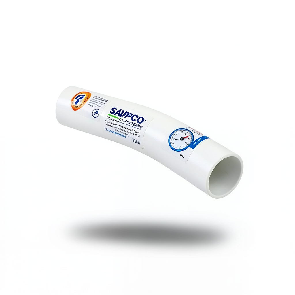 UPVC Elbow Long Radius 11.25° Outside Diameter 160 mm White | SAPPCO