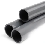 انابيب بلاستيك UPVC ضغط 12 بار مقاس 1 1/2 انش سمك 3 مم لون رمادي غامق
