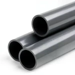أنابيب بلاستيك UPVC ضغط 12 بار مقاس 2 إنش سمك 3.7 مم لون رمادي غامق