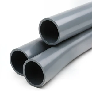 انابيب بلاستيك UPVC ضغط 12 بار مقاس 2 1/2 إنش سمك 4.5 مم لون رمادي غامق