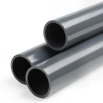 انابيب بلاستيك UPVC ضغط 12 بار مقاس 4 إنش سمك 6.9 مم لون رمادي غامق