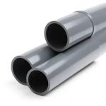UPVC Plastic Pipe PN 12 Bar Size 8 inch Thickness 11.9 mm Dark Gray