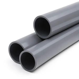 أنابيب بلاستيك UPVC ضغط 15 بار مقاس 1/2 إنش سمك 2.1 مم لون رمادي غامق