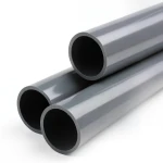 انابيب بلاستيك UPVC ضغط 15 بار مقاس 1/4 1 إنش سماكة 3.2 مم لون رمادي غامق