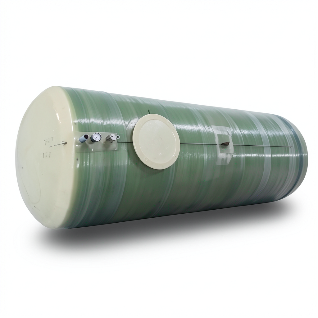 Water Tank Al-Kawthar Horizontal Fiber Glass 30000 Liter, Diameter 250 cm