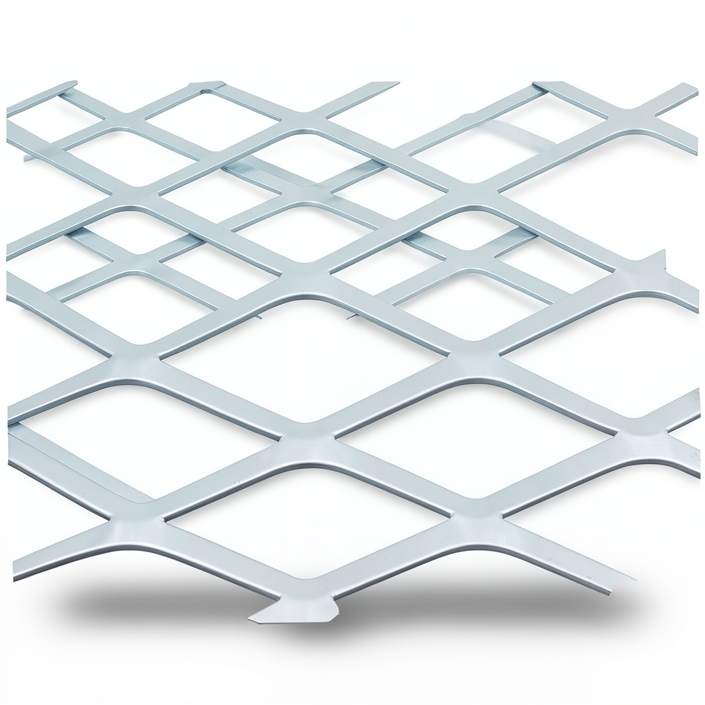 Aluminum Expanded Metal Mesh Thickness 1.7 mm Width 1.22 m Length 6 m