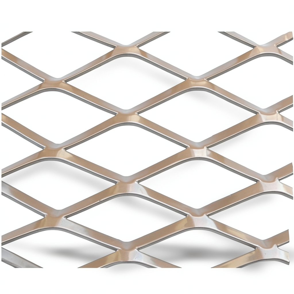 Aluminum Expanded Metal Mesh Thickness 1.7 mm Width 1.22 M Length 5 M