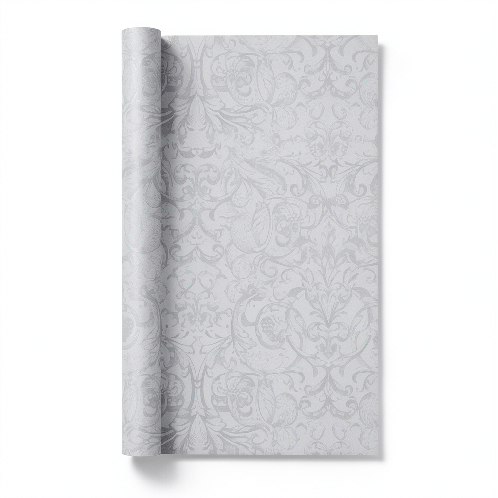 Pattern Wall Covering 0.53m x 10m Gray Color, Model 17825