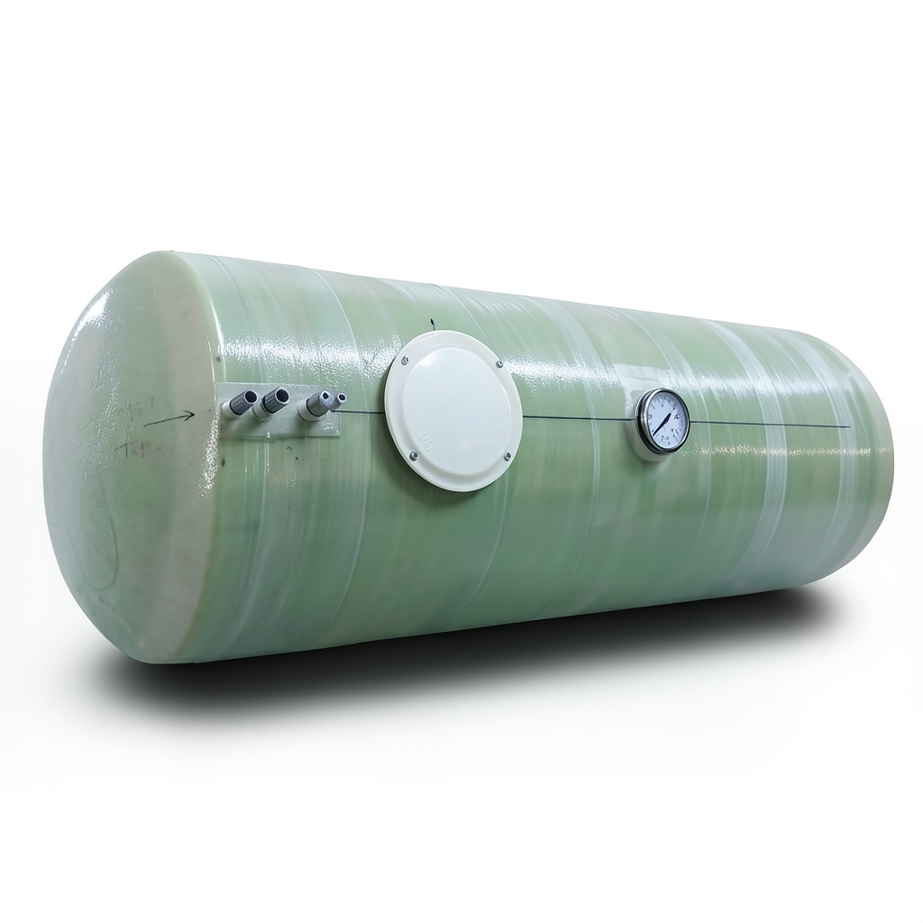 Water Tank 70000 liter Capacity Fiber Glass Diameter 350 cm Horizontal