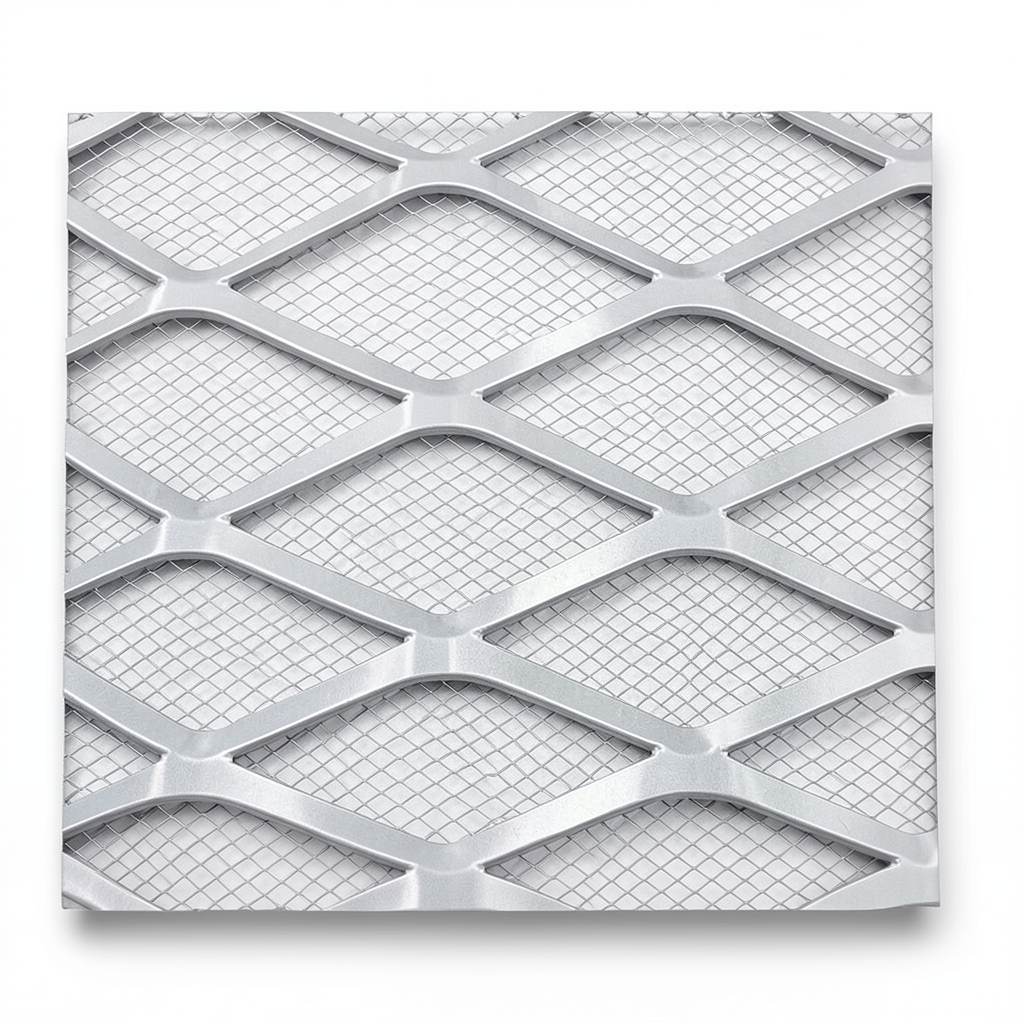 Aluminum Expanded Metal Mesh Thickness 2 mm Width 1.22 m Length 1 m