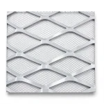 Aluminum Expanded Metal Mesh Thickness 2 mm Width 1.22 m Length 1 m