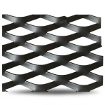 Hot Rolled Black Steel Expanded Metal Mesh Thickness 2 mm Width 1.22 m Length 1 m