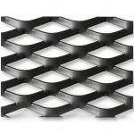 Hot Rolled Black Steel Expanded Metal Mesh Thickness 2 mm Width 1.22 m Length 3 m