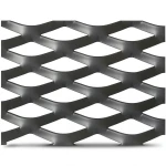 Hot Rolled Black Steel Expanded Metal Mesh Thickness 2 mm Width 1.22 m Length 2 m