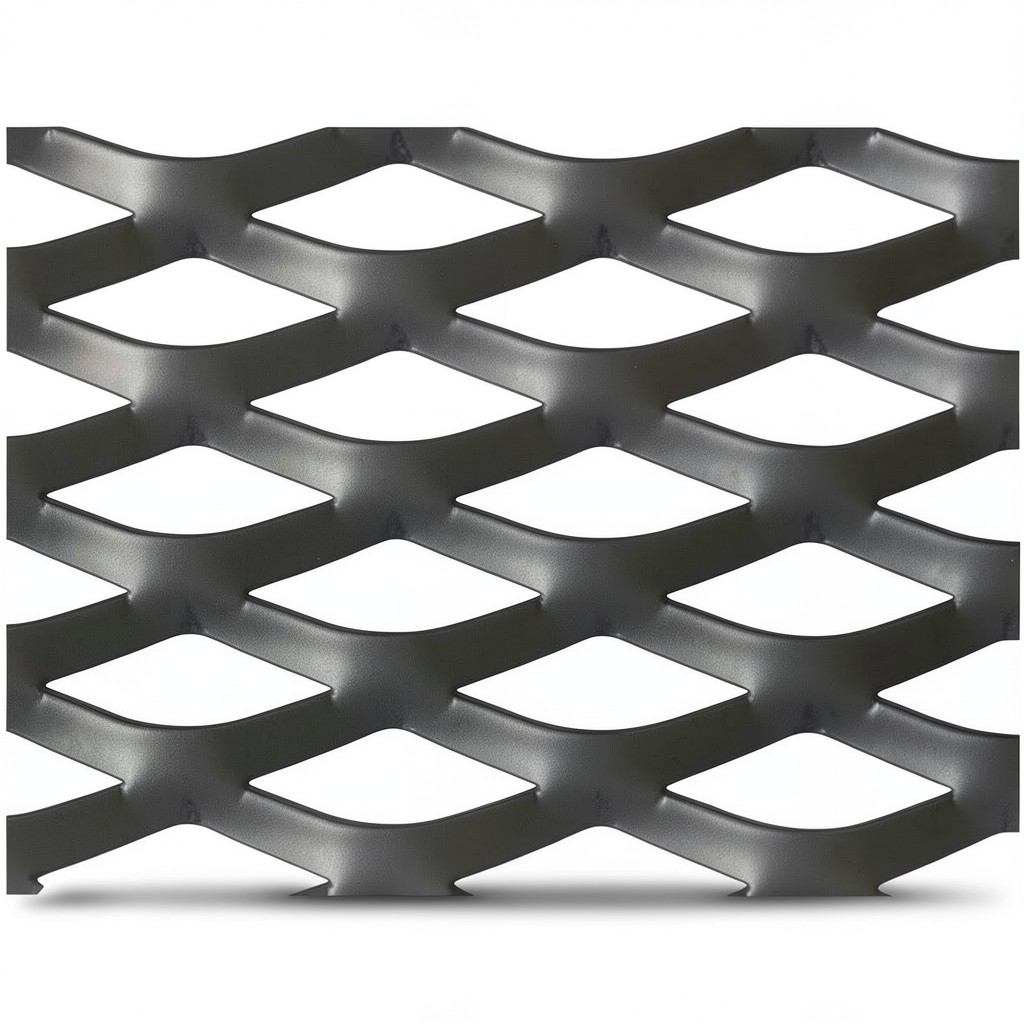 Hot Rolled Black Steel Expanded Metal Mesh Thickness 2 mm Width 1.22 m Length 2 m