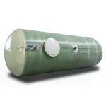 Water Tank Al-Kawthar Horizontal Fiber Glass 60000 Liter Capacity, Diameter 300 cm