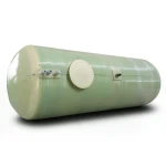 Water Tank Al-Kawthar Horizontal Fiber Glass 70000 Liter Capacity Diameter 300 cm