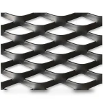 Hot Rolled Black Steel Expanded Metal Mesh Thickness 2 mm Width 1.22 m Length 7 m