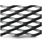 Hot Rolled Black Steel Expanded Metal Mesh Thickness 2.3 mm Width 1.22 m Length 1 m