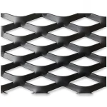 Hot Rolled Black Steel Expanded Metal Mesh 2.3 mm Thickness 1.22x6 m
