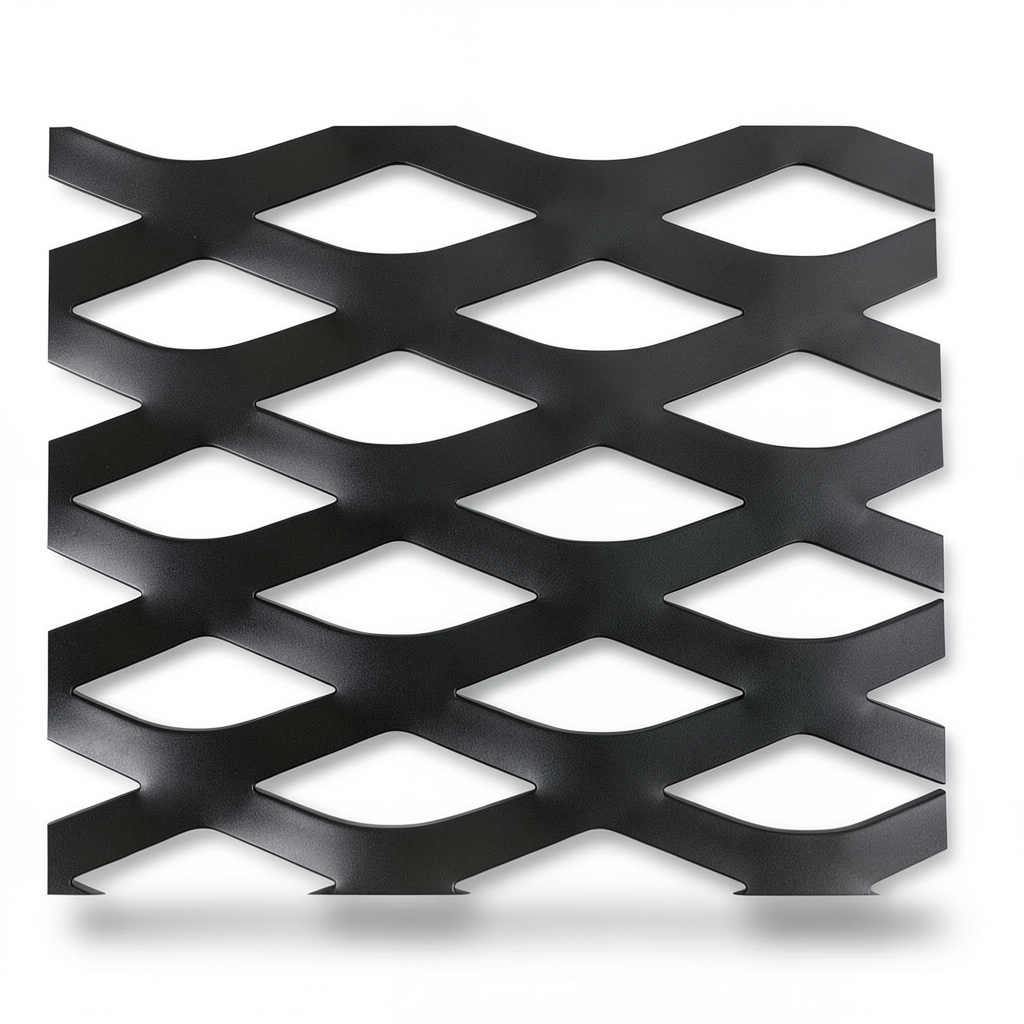 Hot Rolled Black Steel Expanded Metal Mesh Thickness 2.3 mm Width 1.22 m Length 7 m