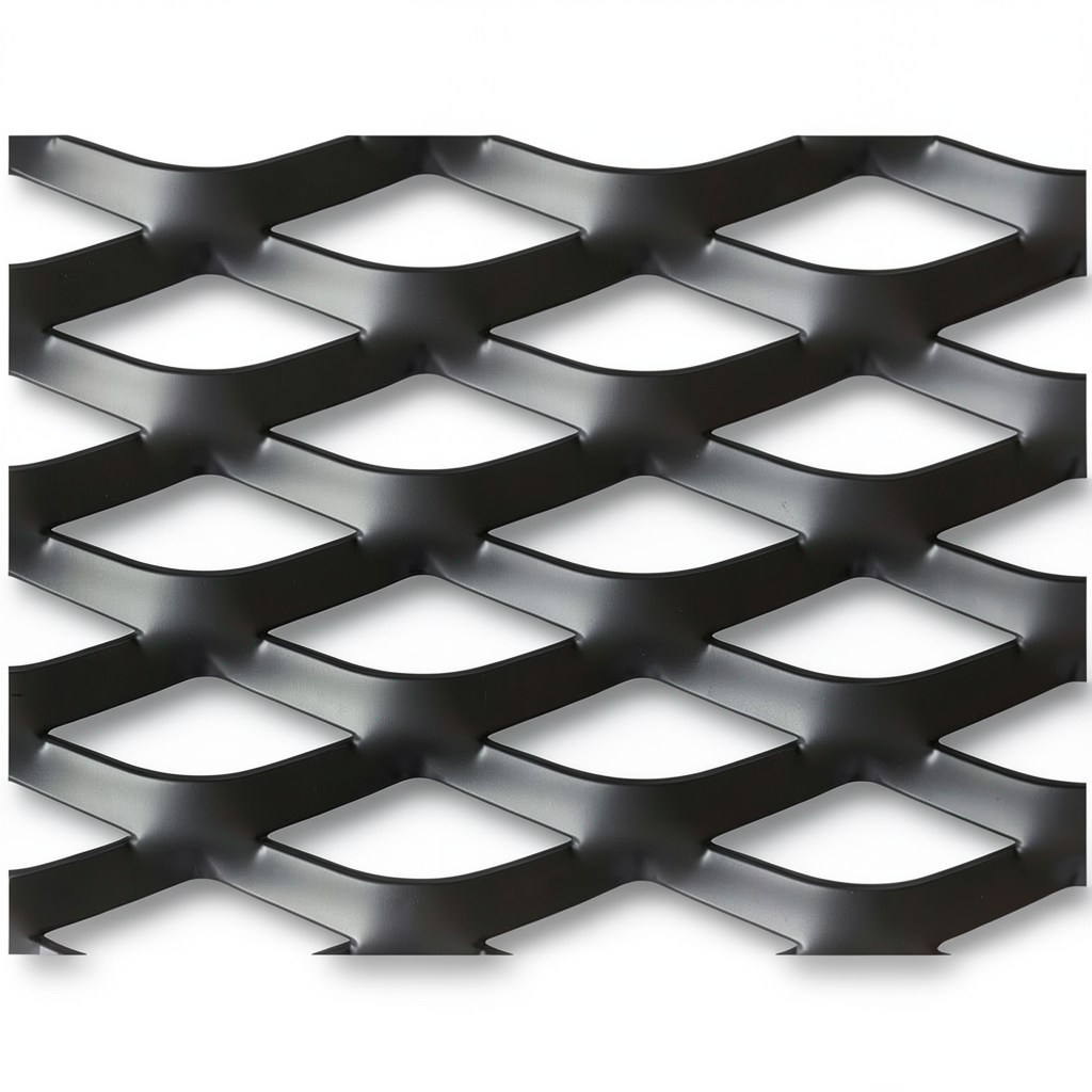 Hot Rolled Black Steel Expanded Metal Mesh Thickness 2.3 mm Width 1.22 m Length 5 m