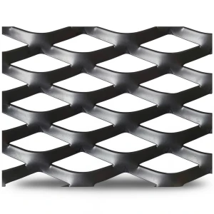 Hot Rolled Black Steel Expanded Metal Mesh 2.3 mm Thickness 1.22x6 m