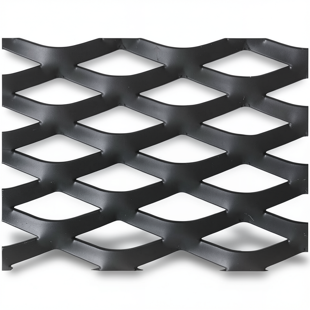 Hot Rolled Black Steel Expanded Metal Mesh Thickness 2.7 mm Width 1.22 m Length 5 m