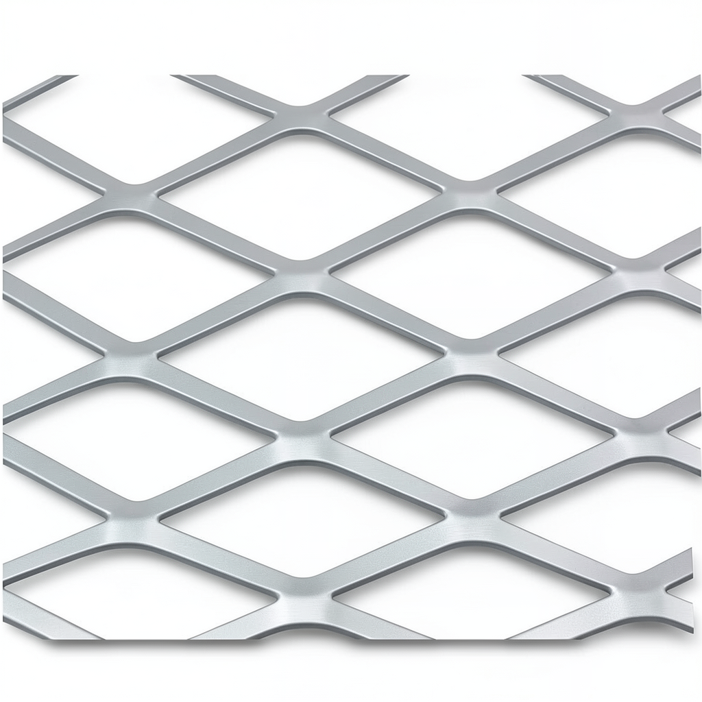 Aluminum Expanded Metal Mesh Thickness 2 mm Width 1.22 m Length 1 m