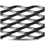 Hot Rolled Black Steel Expanded Metal Mesh Thickness 2.7 mm Width 1.22 m Length 6 m
