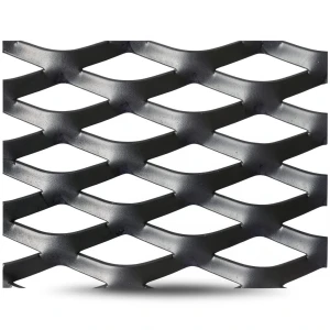 Hot Rolled Black Steel Expanded Metal Mesh Thickness 2.7 mm Width 1.22 m Length 6 m