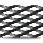 Hot Rolled Black Steel Expanded Metal Mesh Thickness 2.7 mm Width 1.22 m Length 3 m
