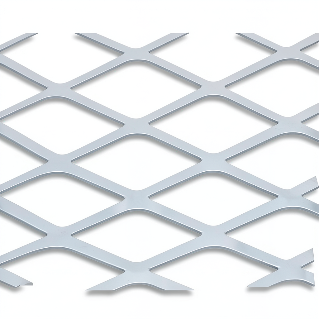 Aluminum Expanded Metal Mesh Thickness 2 mm Width 1.22 M Length 3 M