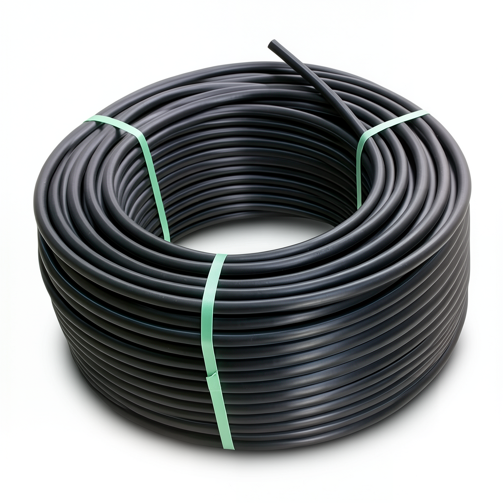 لفة أنابيب HDPE ضغط 19.2 بار PE 100 قطر خارجي 20 مم SDR 7.4 لون أسود
