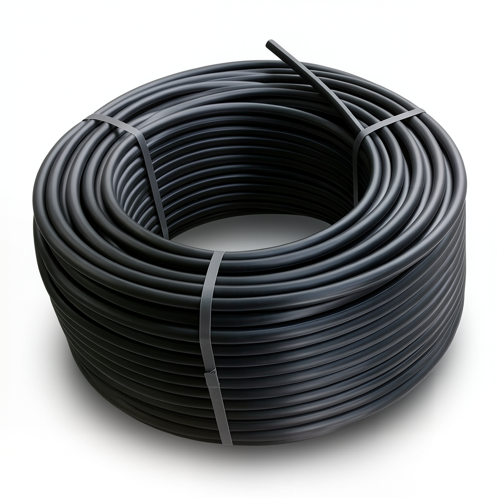 لفة أنابيب بلاستيك HDPE ضغط 19.2 بار [PE 100] قطر خارجي 32 مم SDR 7.4 لون أسود