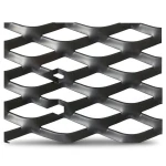 Hot Rolled Black Steel Expanded Metal Mesh Thickness 2.7 mm Width 1.22 m Length 5 m