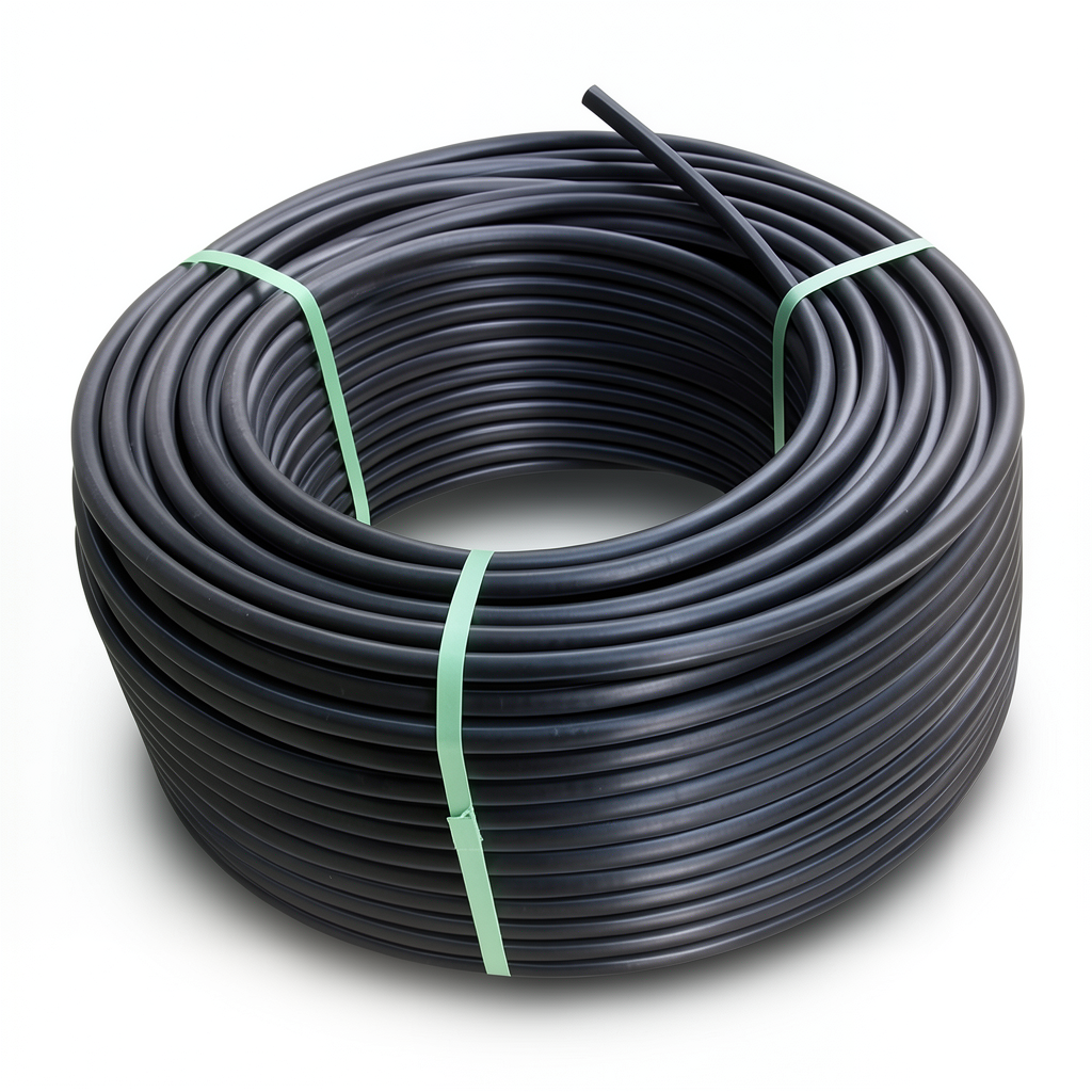 لفة أنابيب بلاستيك HDPE ضغط 19.2 بار PE 100 قطر خارجي 63 مم SDR 7.4 لون أسود
