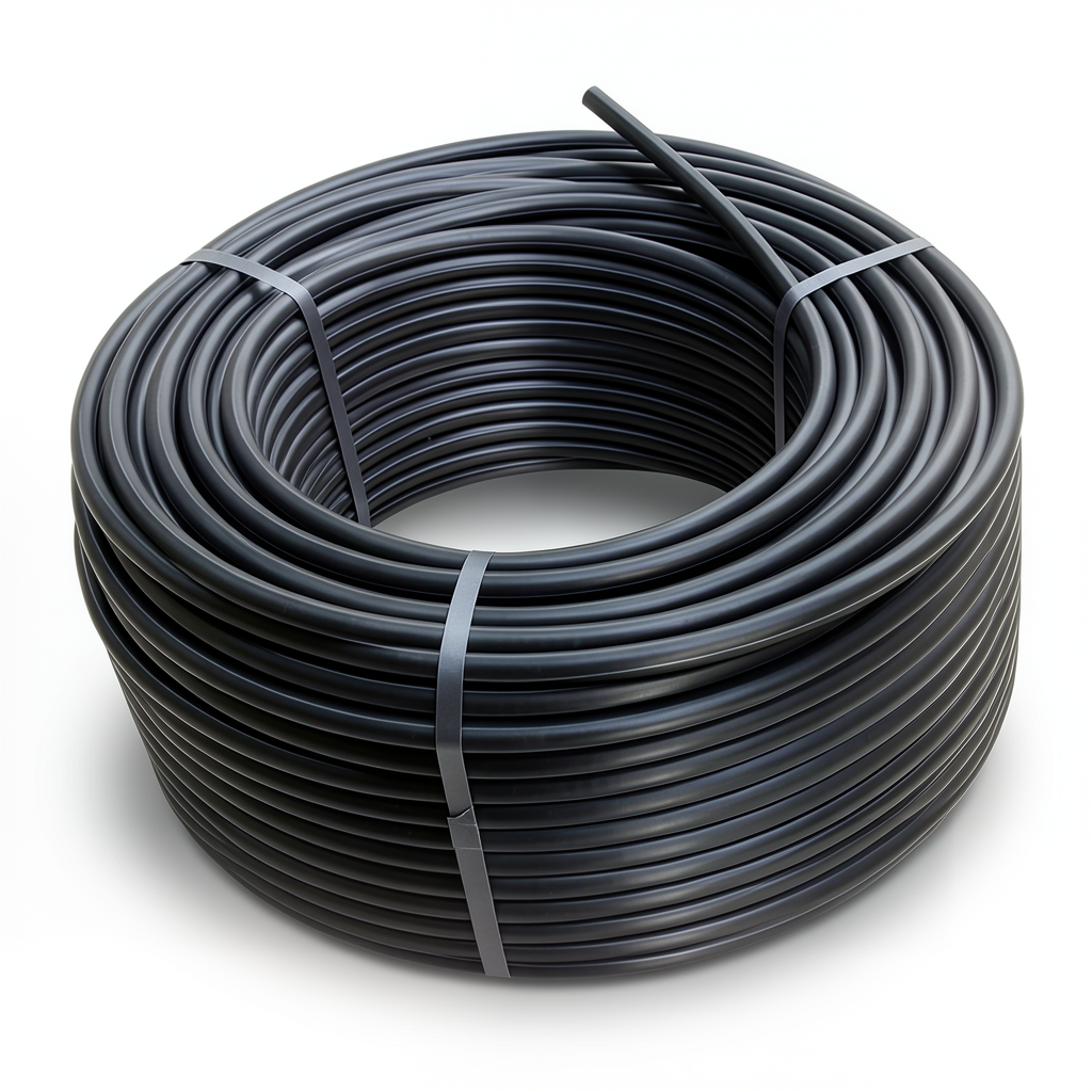 HDPE Plastic Coil Pipe PN 19.2 Bar PE 100 OD 75 mm SDR 7.4 Black
