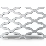 Hot Rolled Expanded Metal Wiremesh 2.3 mm Diameter, 1.22x5 m, Mozakhraf Form