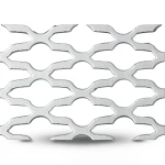Hot Rolled Expanded Metal Mesh 2.3 mm Wire Diameter, 1.22 M Width, 7 M Length, Mozakhraf Design