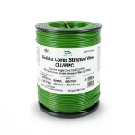 25sq mm Single Core Stranded Wire CU/PVC, 450/750 volts, Green Color | Jeddah Cables Company