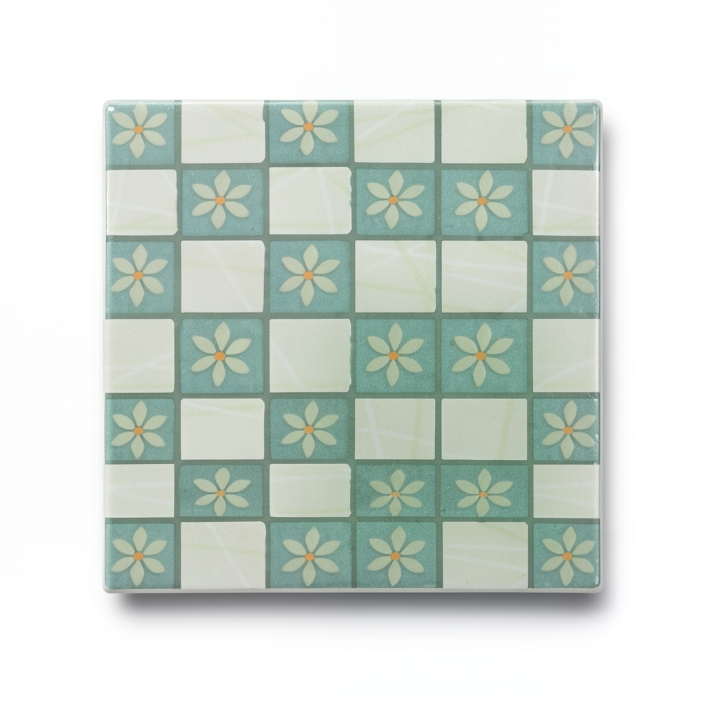 بلاط جدران سيراميك مقاس 20×20 سم، لون إنسرت سمارت تفاح