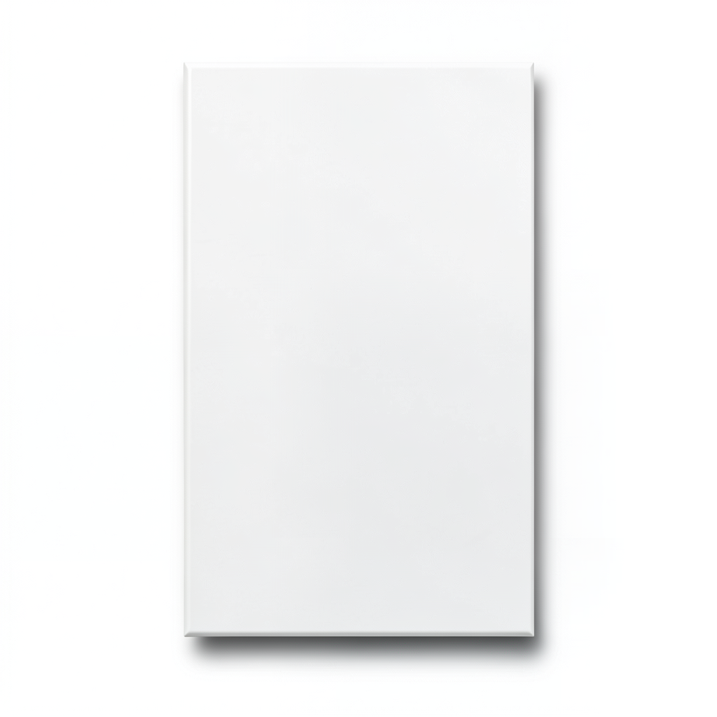 Ceramic Wall Tiles 20x43 cm Rectangle, White Color